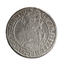 Male bust in armor; obverse: bust facing right in mitre and electoral mantle, sceptre in right