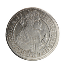 Obv. Bust facing right in mitre and electoral mantle. A sceptre in his right hand, the left resting