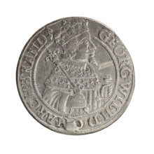 Obv. Bust facing right in mitre and electoral mantle. A sceptre in his right hand, the left resting