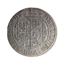 Obv.: Bust facing right in mitre and electoral mantle; right hand holding a sceptre, left resting