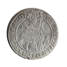 Obv. Bust facing right in mitre and electoral mantle; right hand holds a sceptre, left rests on a