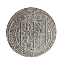 Male bust in armor, coats of arms, George William Hohenzollern (Elector of Brandenburg; Duke of