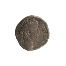 Denarius of Commodus (reign 177–192 CE). Obverse: M ANT P FEL AVG BRIT — Emperor's bust, right,