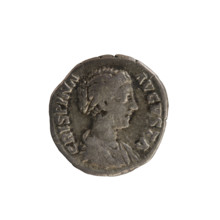 Denarius of Commodus (161–192) and Crispina (164–192?), Roman Empire, 178–191. Obverse: CRISPINA