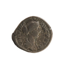 Denarius of Commodus (161–192) and Crispina (164–192?), Roman Empire, 178–191. Silver coin