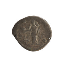 Denarius, Commodus (161–192, Roman emperor 177–192) and Crispina (164–192?, Roman empress 178–191).