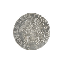 Livonian half-mark (half-fine) of Sigismund II Augustus (king of Poland; 1544–1572), (interregnum).