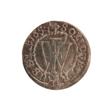 szelag, Melchior, Christoph (fl. 1646-1656); silver coin (szelag), 1655; Ducal Prussia (1525–1701),