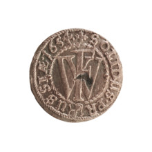 szelag, Section of Coins of Lands Associated with Poland, eagles, Hohenzollern (coat of arms),