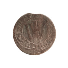 szelag; coin of Ducal Prussia (1525–1701), Königsberg; 1654; obverse: Prussian eagle with monogram