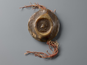 Round wax seal of Bolko II the Little (Duke of Jawor-Swidnica; 1326–1368). On-foot wax seal with