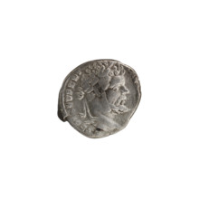 Denarius of Septimius Severus (146–211; Roman emperor 193–211). Obverse: head of Septimius Severus