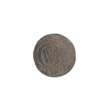 szelag, Ernest Pfahler, Wislica hoard, numism. Obv.: Prussian eagle with crowned letter S on its