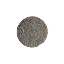 One-and-a-half coin, Ernest Pfahler; Wislica hoard; cross (iconographic); orb of rule