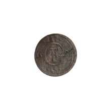 Obverse: In a beaded border a Prussian eagle, on its chest a crowned letter S. In the rim an