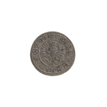 Szelag (coin), Pfahler, Ernest; Wislica hoard; obverse: Prussian eagle with crowned letter S on its