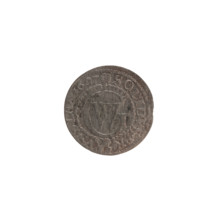 szelag; maker: Pfahler, Ernest; Wislica hoard (numism); material: coin; subject/details: Obv.