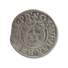 one and a half, Pfahler, Ernest, cross (iconographic), orb of rule (iconographic), George William