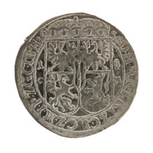 Male busts, coats of arms; Frederick William I Hohenzollern (Great Elector of Brandenburg; Duke of