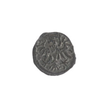Gdansk denarius, Sigismund II Augustus (King of Poland; 1544–1572). Obverse: in the rim the Eagle