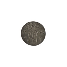 Gdansk szelag, Stanislaw August Poniatowski (king of Poland; 1764–1795). Obverse: under the crown,