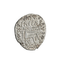 drachma, Vologases V (191-208); Obv.: head of Vologases V in tiara, king facing left; Rev.: Arsakes