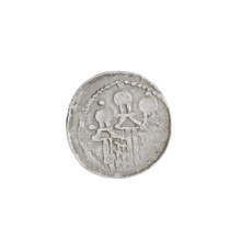 Denarius (royal type) of Boleslaw II the Bold (King of Poland, 1058–1079). Obverse: crowned bust of