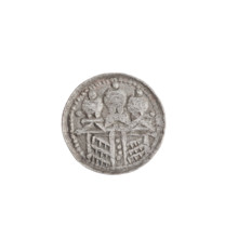 Denarius (royal type) of Boleslaw II the Bold (King of Poland; r. 1058–1079). Obverse: Crowned bust