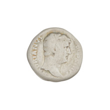 denarius, Hadrian (76–138; Roman emperor 117–138). Obverse: HADRIANVS AVG COS III PP — head of