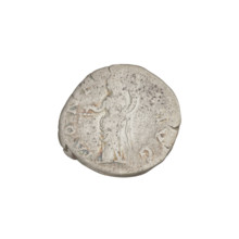 Denarius, Hadrian (76–138; Roman emperor 117–138). Coin featuring personification; laurel wreaths,