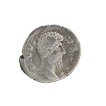 Denarius, Lucius Verus (130–169; Roman emperor 161–169), posthumous; issuer Marcus Aurelius