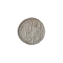 Denarius (royal type), Boleslaw II the Bold (king of Poland; 1058–1079). Obverse: Crowned bust of