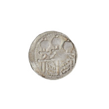 Denarius (royal type), Boleslaw II the Bold (king of Poland; reign 1058–1079). Obverse: Crowned