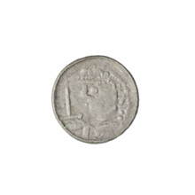 Denarius (royal type), Boleslaw II the Bold (king of Poland; 1058–1079); obverse: crowned bust of