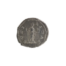 Denarius, Geta (189–212; Caesar 209–212). Obverse: Bust of Geta in drapery facing right; legend