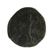 sestertius, standing emperor, Alexander Severus (Roman emperor; 222–235) – iconography, globes. Obv