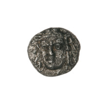 triobol, Pantikapaion, lion head (iconographic), Satyr's head (iconographic), Black Sea, Satyr