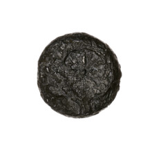 Bronze coin, Pantikapaion, beginning of 3rd century BC, Cimmerian Bosporus. Obverse: head of a