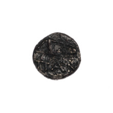 bronze coin, Pantikapaion; obverse: head of Apollo to the right; reverse: bow in gorythos to the