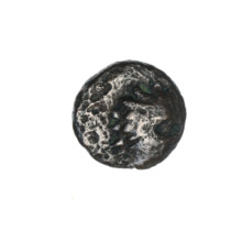 bronze coin, Pantikapaion, Dioscuri caps (iconographic), Satyr's head (iconographic), Black Sea,