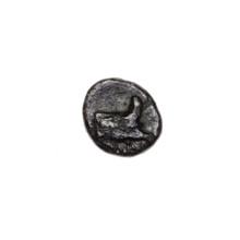 bronze coin, Pantikapaion, prora (iconographic), head of Athena (iconographic), Black Sea, Athena
