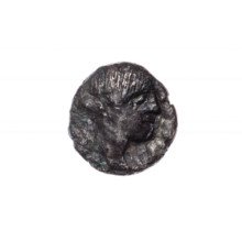 drachma, Pantikapaion, deer, head of Dionysus (iconographic), thyrsus (iconographic), Black Sea,