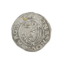 Szelag, Gotard Kettler (Duke of Courland and Semigallia; 1561–1587). Obverse: crowned monogram