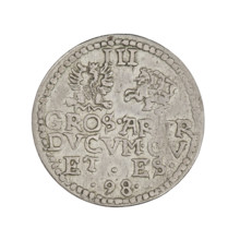 Trojak (with a bust of Wilhelm Kettler), Friedrich Kettler (Duke of Courland and Semigallia;