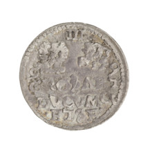 Trojak (with a bust of Wilhelm Kettler). Obverse: in the border a male bust facing right with long