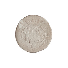 grosz; maker: Justyn Karol Schröder (master of the Mitawa mint 1763–1764); obverse: Ernest Jan