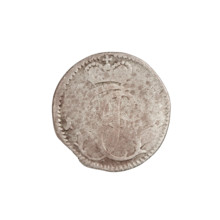 Grosz. Maker: Justyn Karol Schröder (master of the Mitawa mint 1763–1764). Subject: Ernest Jan