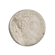 Trojak, Schröder, Justyn Karol (master of the Mitawa mint 1763–1764). Ernest Jan Biron (Duke of