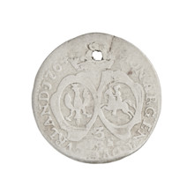 Trojak by Justyn Karol Schröder (master of the Mitawa mint 1763–1764), 1764. Duchy of Courland and