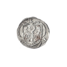 Heller, Louis II (Duke of Brzeg; ca. 1380–1436) and Jadwiga of Silesia (St.; 1174–1243); obverse: